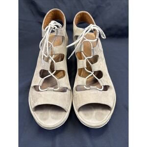 Clarks Clarene Grace Women's Sandals Sz 9.5 M Brown Leather Open Toe Shoes‎